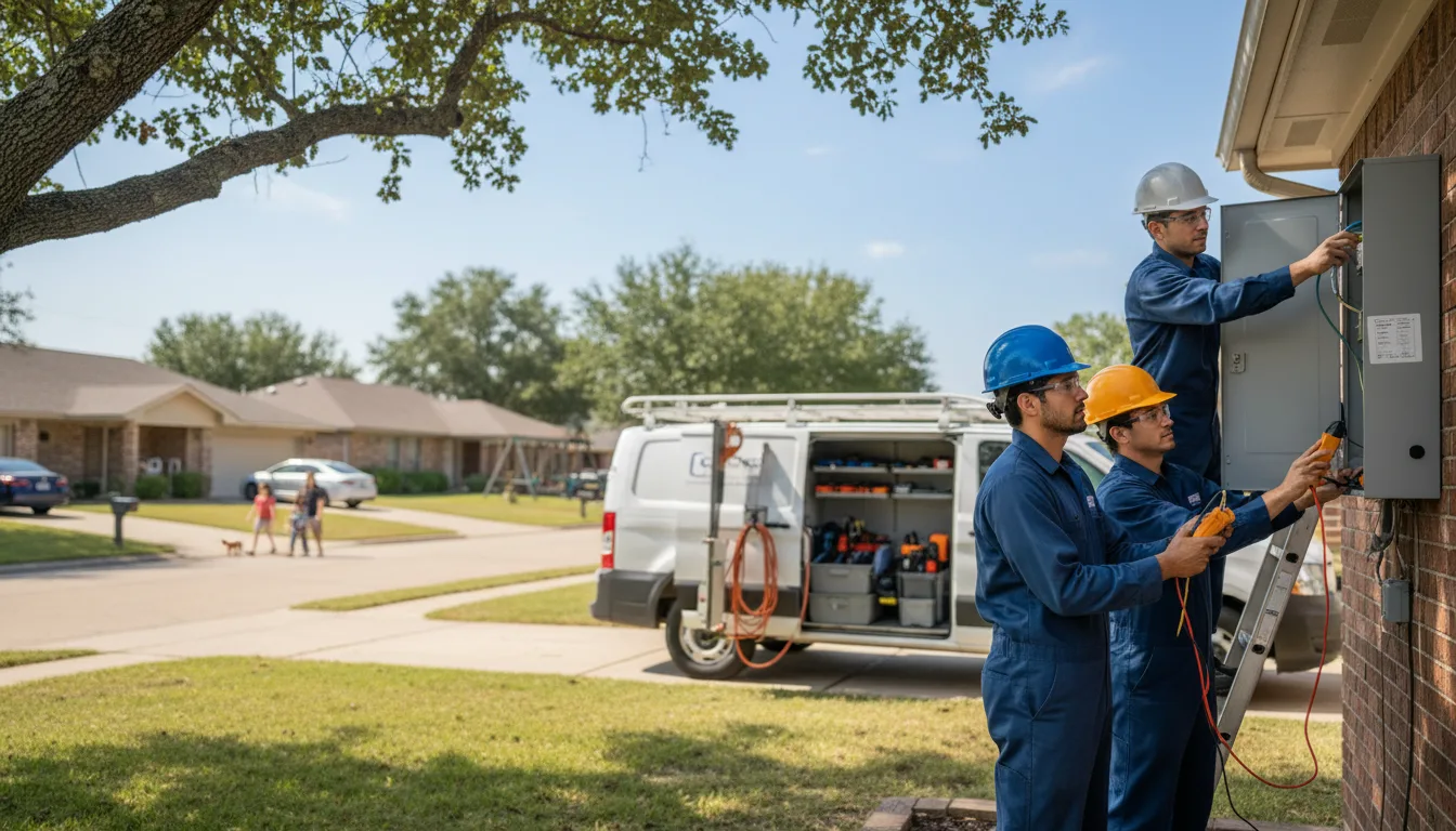 Certified electrician providing emergency electrical services in Bear Creek, WI